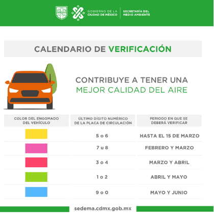 Calendario Hoy No Circula