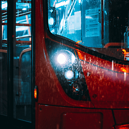 Multa por circular en el carril del metrobus