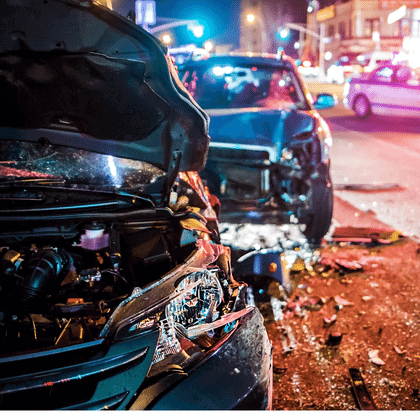 Multa por no respetar la distancia de seguridad entre autos