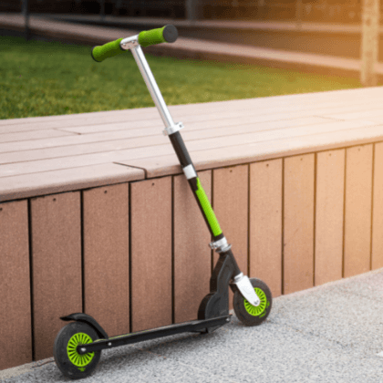 Prueba de choque con scooter Prueba de choque con scooter
